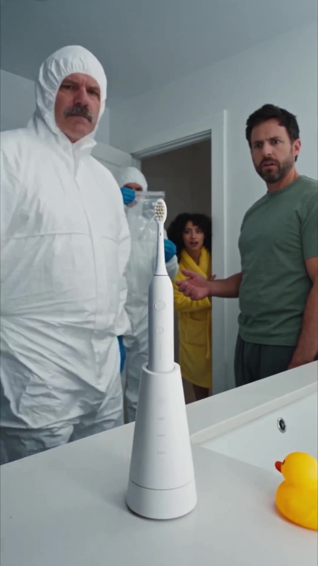 Still from the Aura Sonic Toothbrush advertisement